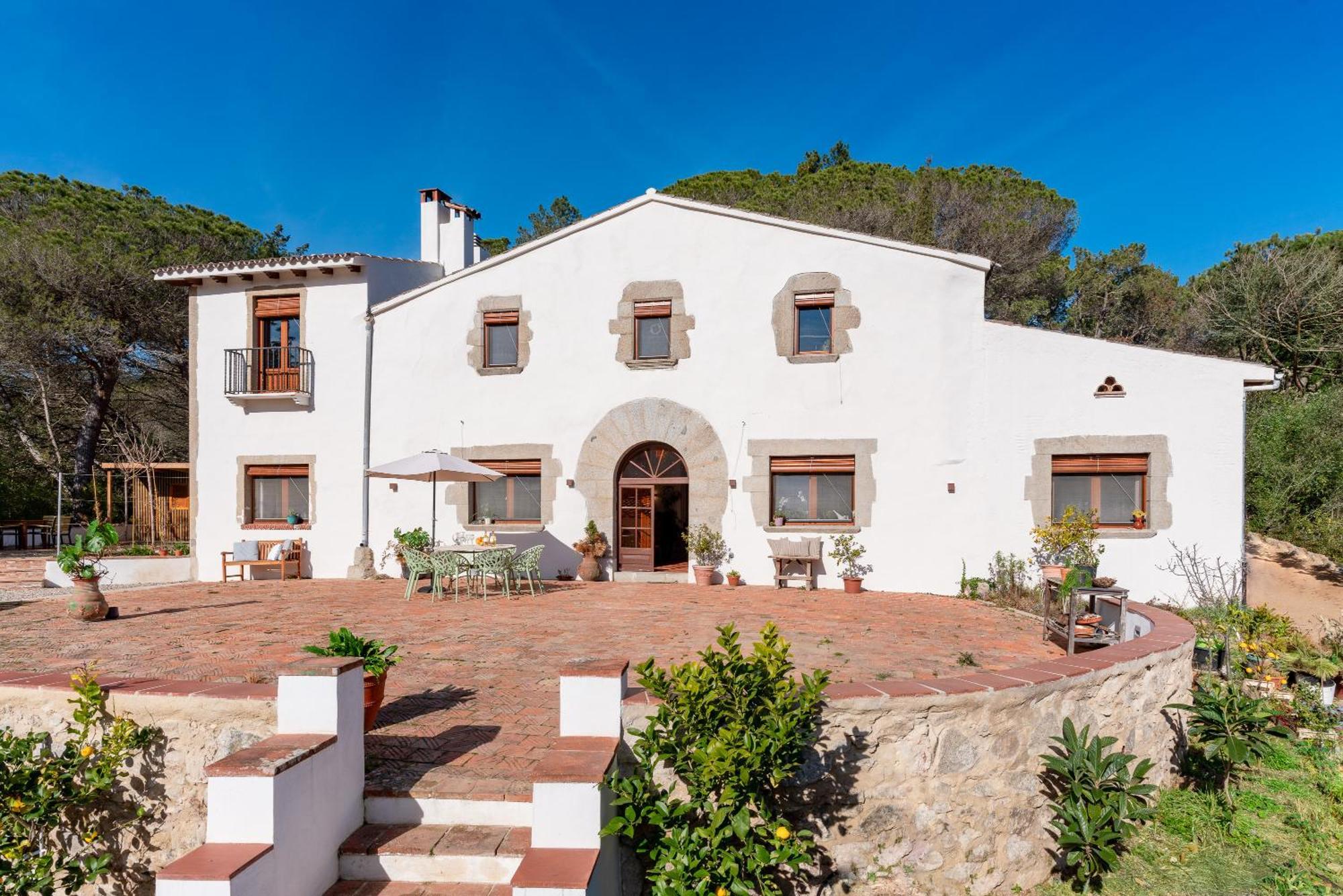 La Terraza - Grosszuegiges Appartment In Katalanischer Masia サント・イスクレ・ダ・バリャルタ エクステリア 写真