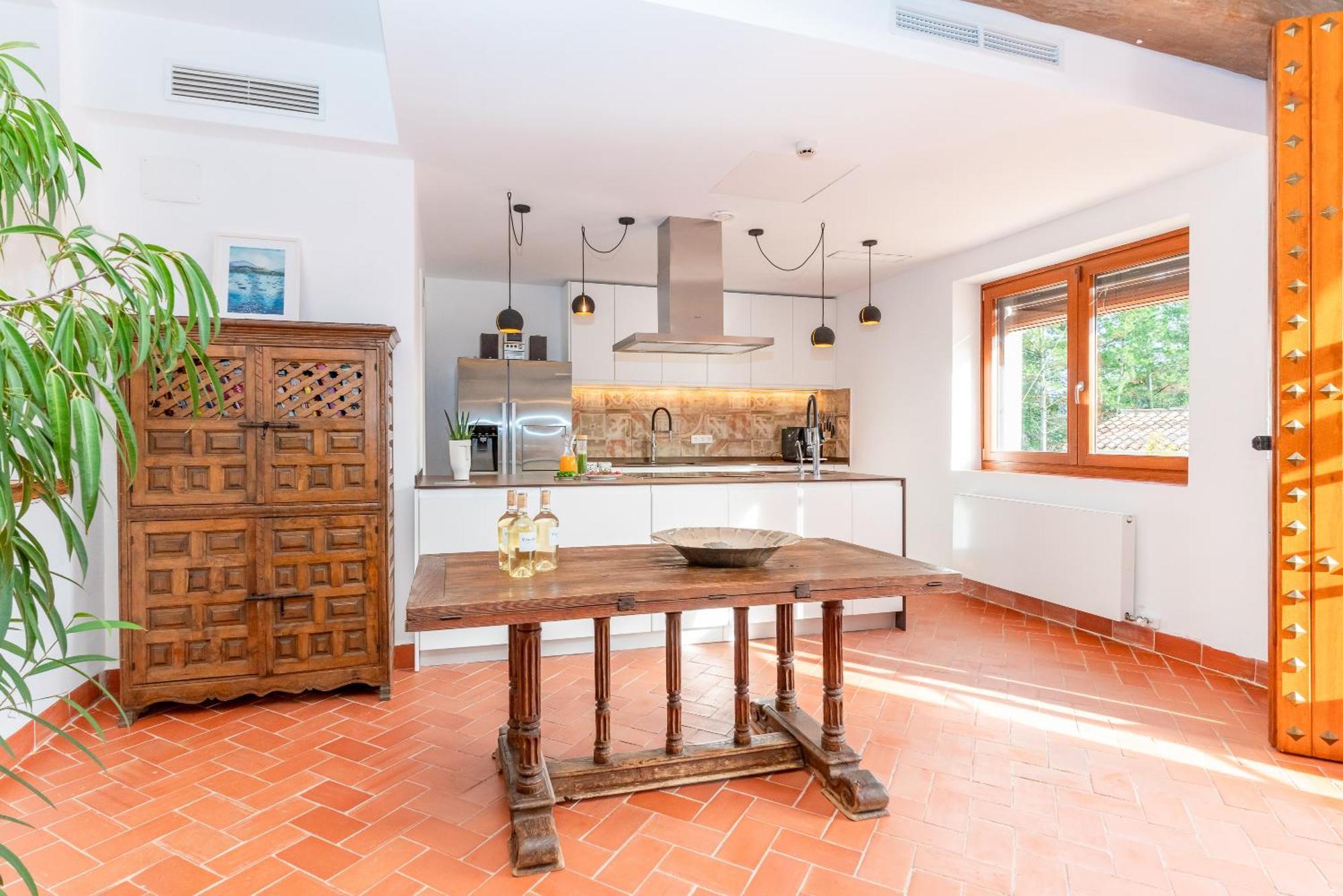 La Terraza - Grosszuegiges Appartment In Katalanischer Masia サント・イスクレ・ダ・バリャルタ エクステリア 写真
