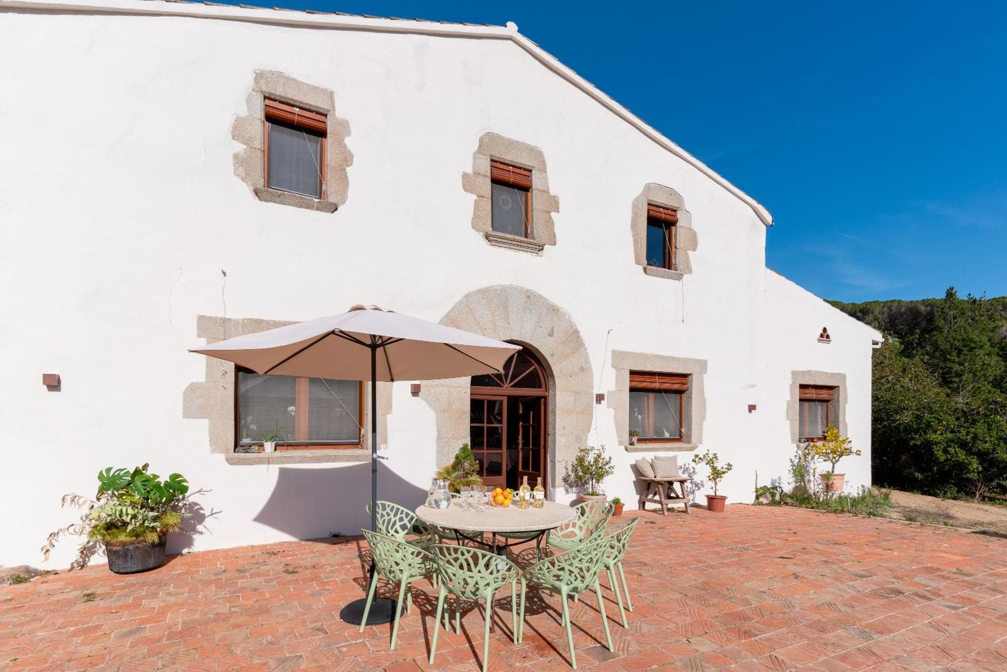La Terraza - Grosszuegiges Appartment In Katalanischer Masia サント・イスクレ・ダ・バリャルタ エクステリア 写真