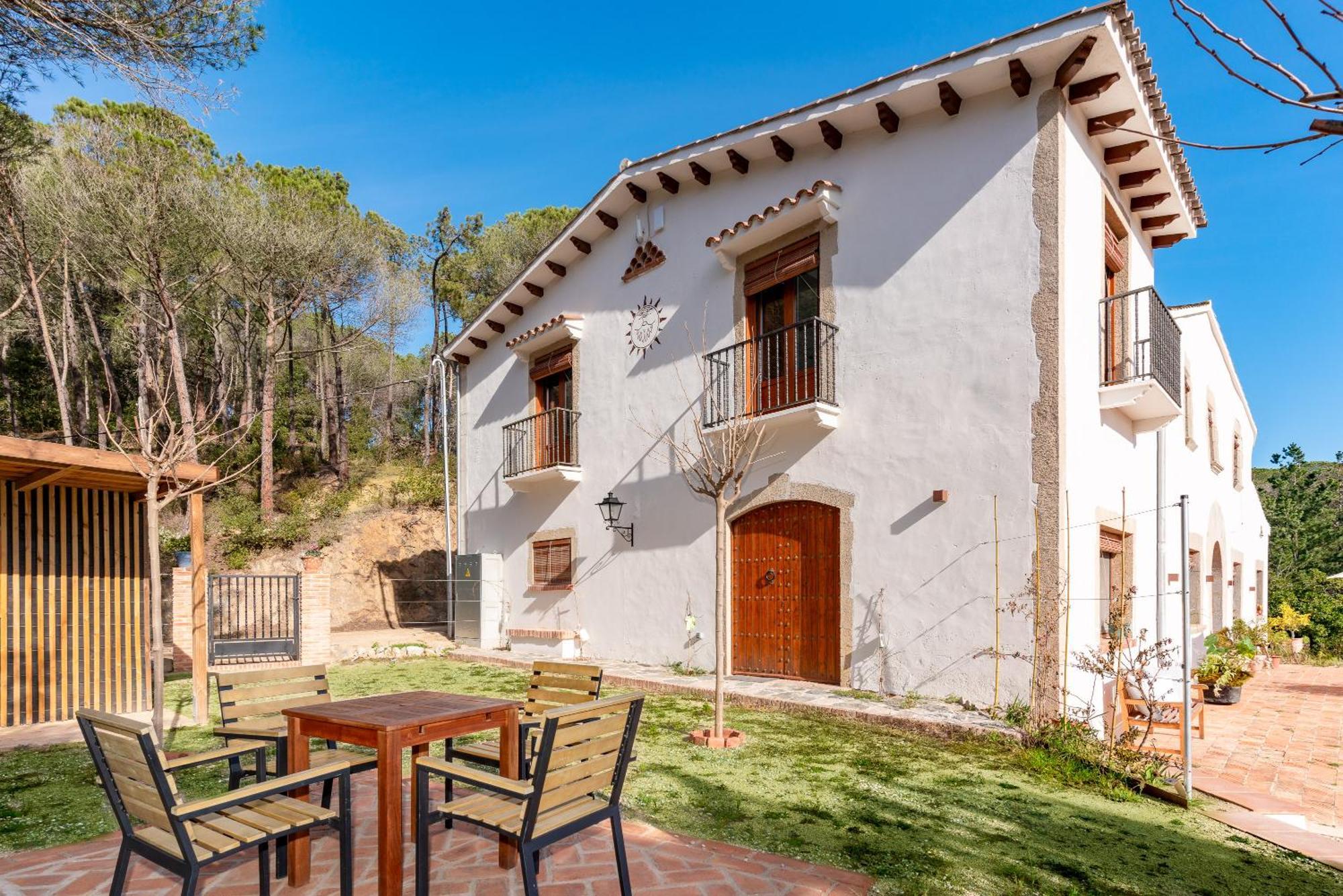 La Terraza - Grosszuegiges Appartment In Katalanischer Masia サント・イスクレ・ダ・バリャルタ エクステリア 写真